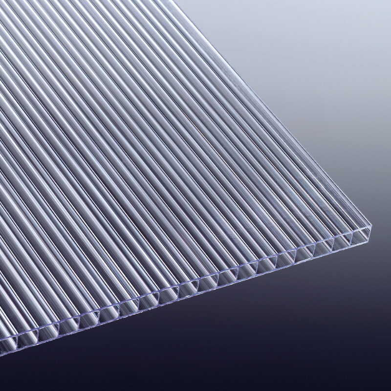 Polycarbonat Doppelstegplatte | Mini | 10 mm | Breite 620 mm | glasklar von T&J
