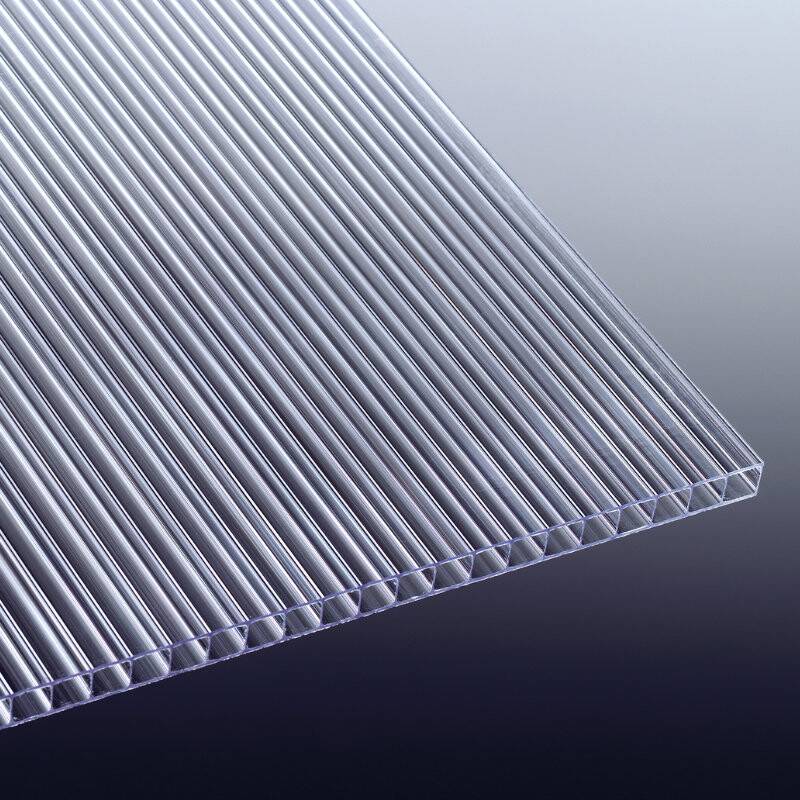 Polycarbonat Doppelstegplatte | Mini | 4 mm | Breite 620 mm | glasklar von T&J