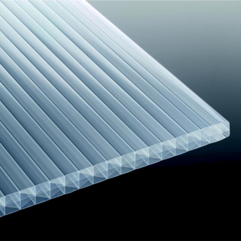 Polycarbonat Stegfünffachplatte | Heatbloc 25 X-Struktur | 25 mm | Breite 980 mm | opal-weiß von T&J