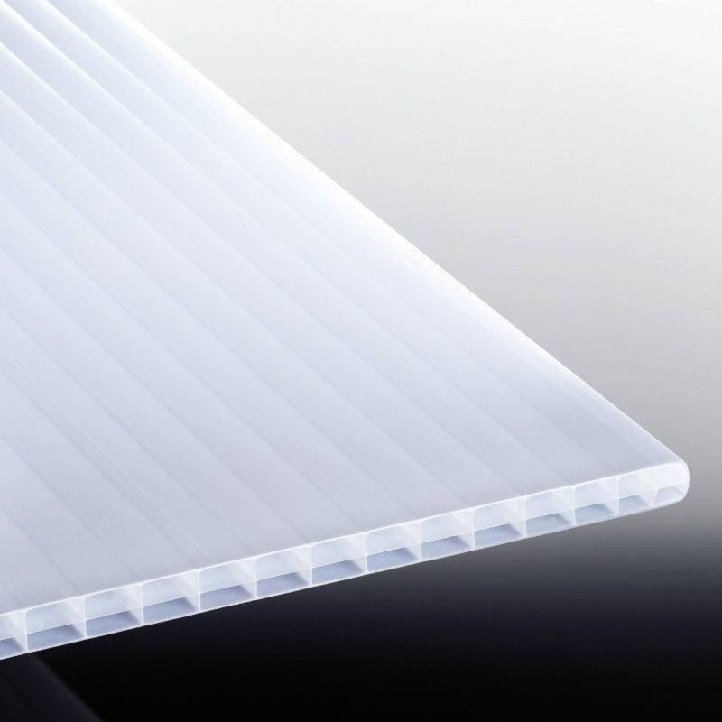 Polycarbonat Stegplatte | Heatbloc 16 | 16 mm | Breite 1200 mm | opal-weiß von T&J