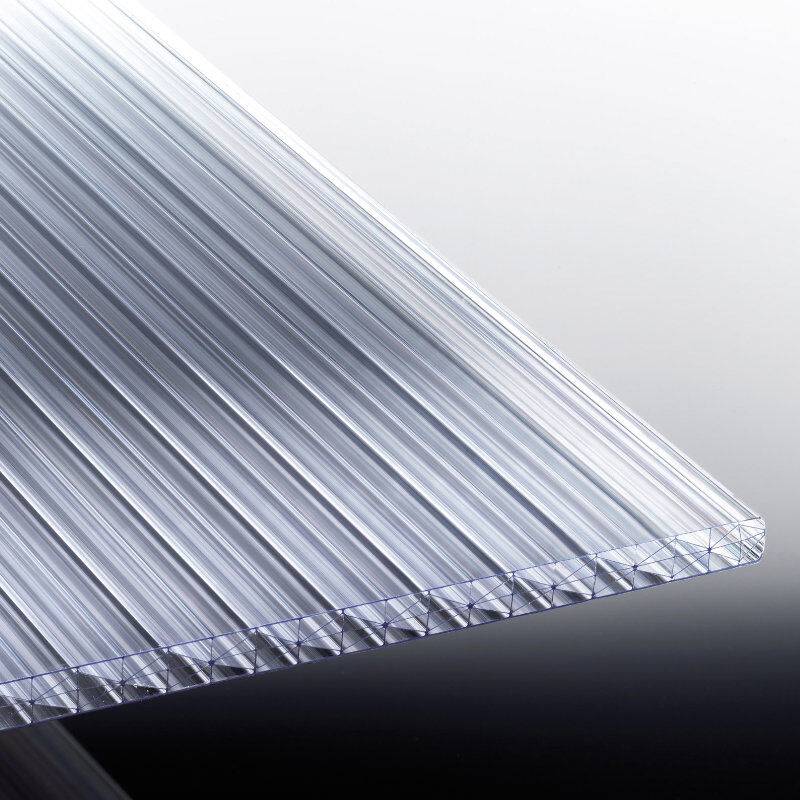 Polycarbonat Stegplatte | Klassik Top X 5-Fach Struktur | 16 mm | Breite 1200 mm | glasklar von T&J