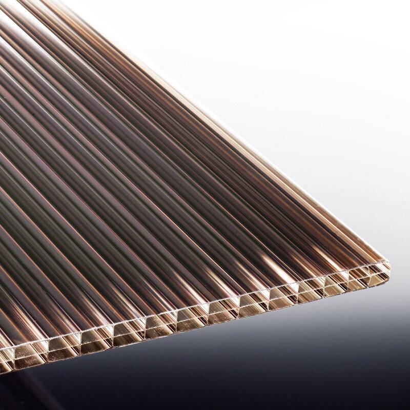 Polycarbonat Stegplatten | Polyclear | 16 mm | Breite 980 mm | bronze von T&J