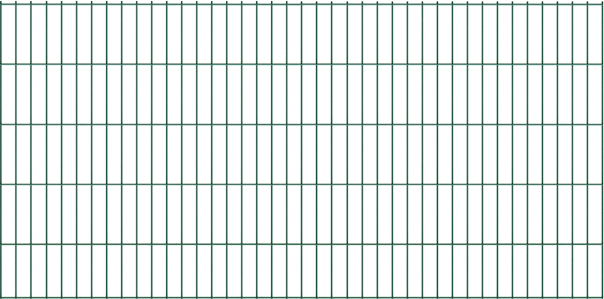 T&J BASIC Doppelstabmatte 6/5/6 Grün (RAL 6005) 1000 mm von T&J