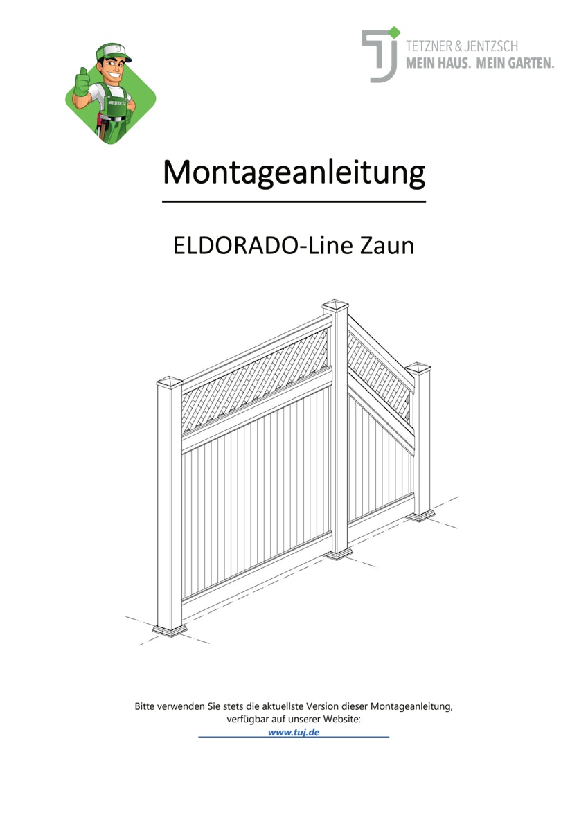 T&J ELDORADO-Line Pfosten Mitte, 12,7 x 12,7 x 190 cm, PVC weiß, kartonverpackt T&J ELDORADO-Line Pfosten Mitte, 12,7 x 12,7 x 190 cm, PVC weiß, kartonverpackt von T&J