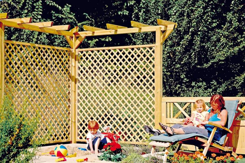 T&J Pergola komplett 9 x 9 x 450 cm von T&J