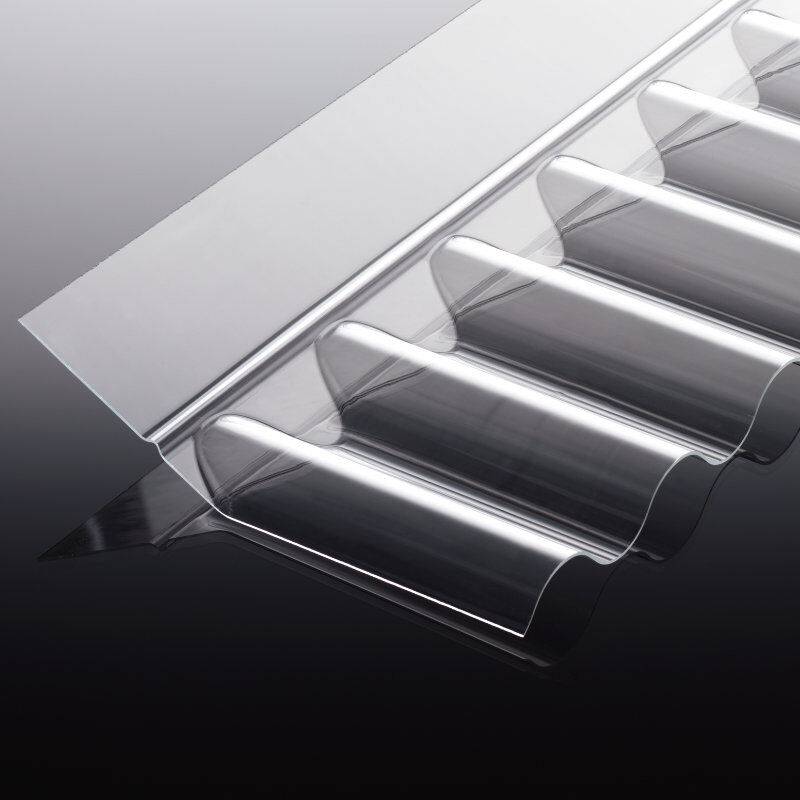 Wandanschluss Sinus 76/18 Acrylglas (1045x150x60 mm) von T&J
