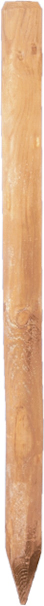 Zaunpfahl braun 8 x 125 cm gefräst, gespitzt Zaunpfahl braun 8 x 125 cm gefräst, gespitzt von T&J