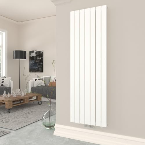 T&K Heizkörper Flach 1600x539mm Weiß Einlagig Design Heizkörper, Vertikal Moderne Paneelheizkörper Badheizkörper Für Mittelanschluss Heizung von T&K