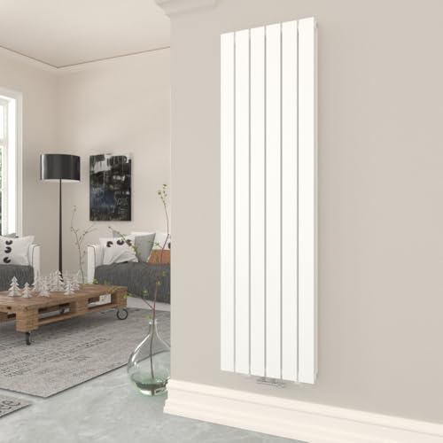 T&K Heizkörper Flach 1800x462mm Weiß Doppellagig Design Heizkörper, Vertikal Moderne Paneelheizkörper Badheizkörper Für Mittelanschluss Heizung von T&K
