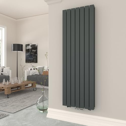 T&K Heizkörper Flach 1800x539mm Anthrazit Doppellagig Design Heizkörper, Vertikal Moderne Paneelheizkörper Badheizkörper Für Mittelanschluss Heizung T&K Heizkörper Flach 1800x539mm Anthrazit Doppellagig Design Heizkörper, Vertikal Moderne Paneelheizkörper Badheizkörper Für Mittelanschluss Heizung von T&K
