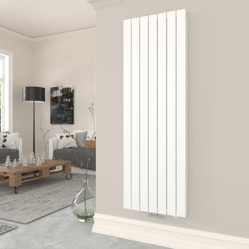 T&K Heizkörper Flach 1800x539mm Weiß Doppellagig Design Heizkörper, Vertikal Moderne Paneelheizkörper Badheizkörper Für Mittelanschluss Heizung von T&K