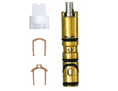 T & T Hardware Duschkartusche kompatibel mit Moen 1200, 10,3 cm Länge, Ersatz für Einhandarmaturen, langlebige Messingkonstruktion, Halteklammern und Entfernungskappe im Lieferumfang enthalten von T & T Hardware