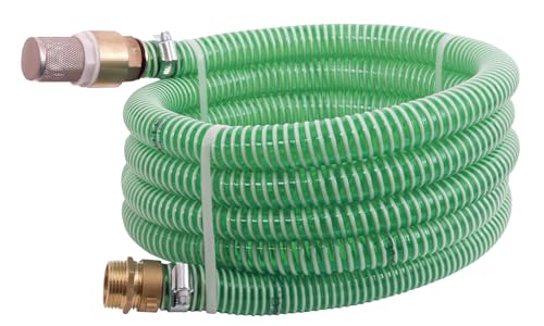 T.I.P. Saugschlauch Messing 7m Grün - Robuster Ansaugschlauch für Gartenpumpen & Hauswasserwerke 36 x 36 x 11 cm, 30907 von T.I.P.
