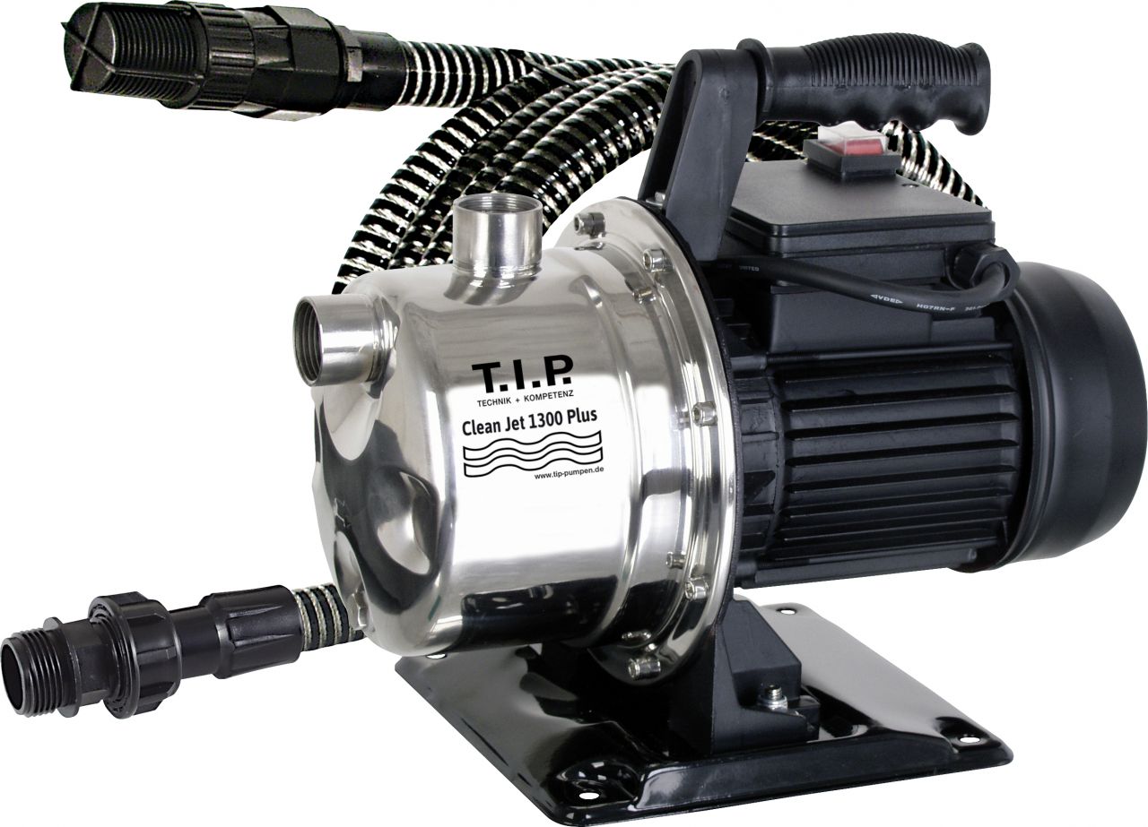 T.I.P. Gartenpumpe Clean Jet 1300 Plus mit Kit Fördermenge: 4.400 l/h von T.I.P.