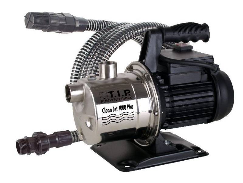 T.I.P. Gartenpumpe Cleanjet 1000 Plus mit Kit Fördermenge: 3.300 l/h, 800 W von T.I.P.