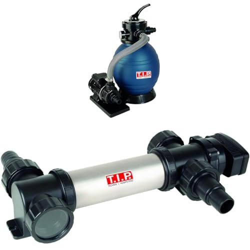 T.I.P. Pool Filter Set Sandfilteranlage SPF 180 + T.I.P. Pool UV-C Strahler, Kunststoff von T.I.P.