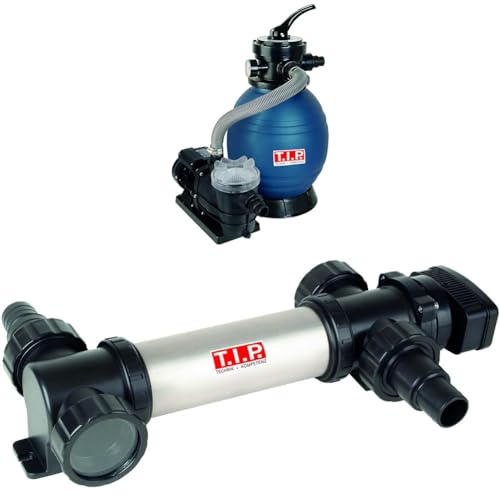 T.I.P. Pool Filter Set Sandfilteranlage SPF 250 F + T.I.P. Pool UV-C Strahler, Kunststoff von T.I.P.