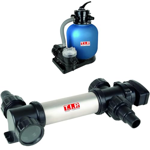 T.I.P. Pool Filter Set Sandfilteranlage SPF 370 F + T.I.P. Pool UV-C Strahler, Kunststoff von T.I.P.