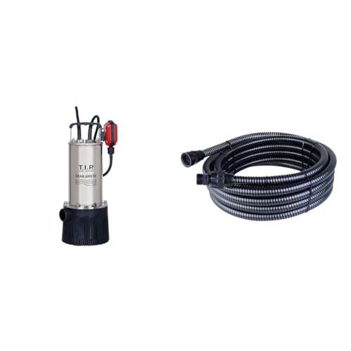 T.I.P. Tauchdruckpumpe Drain 6000/36 + T.I.P. 31008 Entwässerungsschlauch Schlauch für Tauchpumpen 10 m T.I.P. Tauchdruckpumpe Drain 6000/36 + T.I.P. 31008 Entwässerungsschlauch Schlauch für Tauchpumpen 10 m von T.I.P.