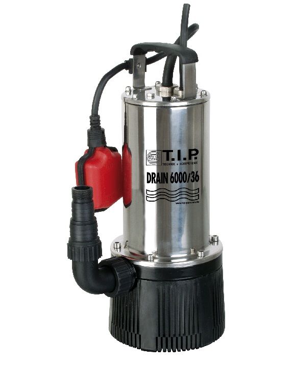 T.I.P. Klar-/Schmutzwasser Tauchpumpe Drain 6000 l/h 36 m 950 Watt von T.I.P.