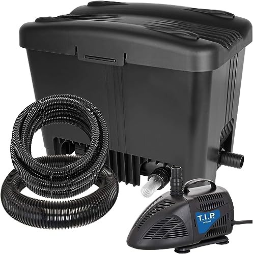 T.I.P. Teichfilter - Teichaußenfilter-Set (10.000 l Teichvolumen, Wet-and-Dry Technologie, UV-C 11 W, Filterbehälter 35 l, inkl. Pumpe, UV-C Strahler, Schläuche, Filtermaterial) WDF 10000 UV 11, 30495 T.I.P. Teichfilter - Teichaußenfilter-Set (10.000 l Teichvolumen, Wet-and-Dry Technologie, UV-C 11 W, Filterbehälter 35 l, inkl. Pumpe, UV-C Strahler, Schläuche, Filtermaterial) WDF 10000 UV 11, 30495 von T.I.P.
