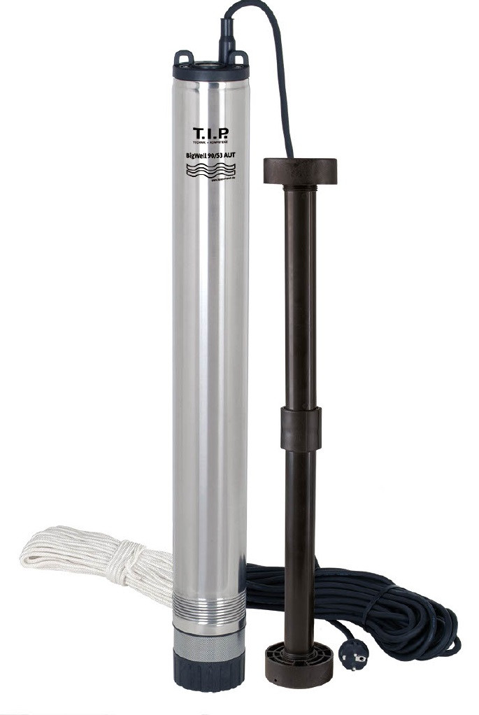 T.I.P. Tiefbrunnenpumpe BigWell 90/53 AUT, 900 Watt, 5.400 l/h, Edelstahl T.I.P. Tiefbrunnenpumpe BigWell 90/53 AUT, 900 Watt, 5.400 l/h, Edelstahl von T.I.P.