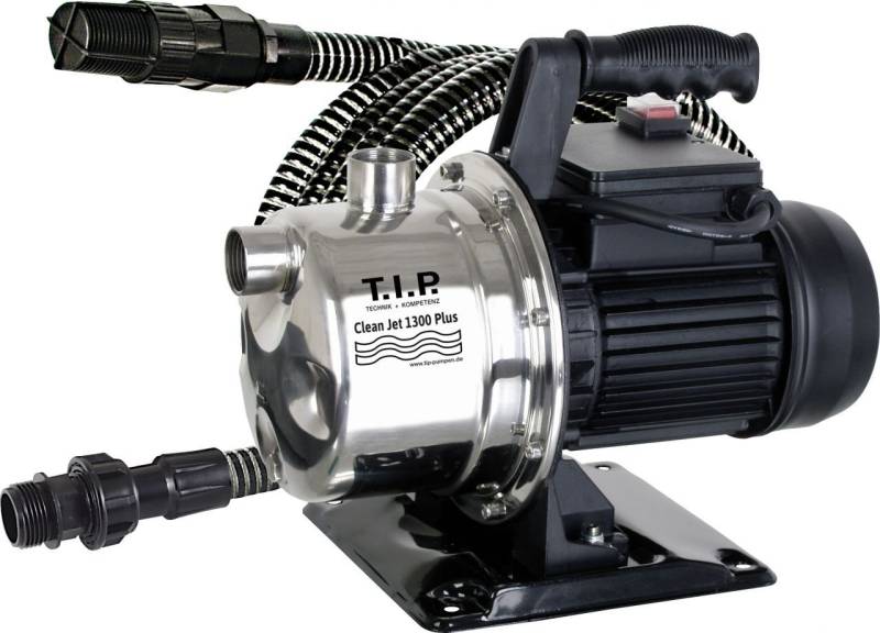T.I.P. Wasserpumpe T.I.P. Gartenpumpe Clean Jet 1300 Plus mit Kit von T.I.P.