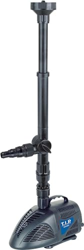 T.I.P. 30421 Wasserspielpumpe WPS 1000 R (bis 1.000 l/h Fördermenge, für den Einsatz in Teichen und Zierbrunnen im Innen- und Außenbereich, mit zwei Wasserspielen, 3-Wege-Ventil) von T.I.P.