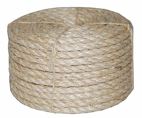 T.W. Evans Cordage Co. 22-210 1/4 in. X 100 ft. TWISTED SISAL ROPE Gedrehtes Sisalseil, hautfarben von T.W. Evans Cordage Co.