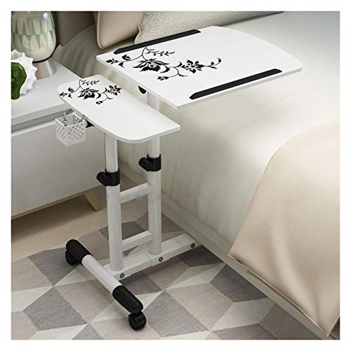 T7anpmmazz Beistelltisch in C-Form Laptop Schreibtisch mobile Schreibtisch Trolley Höhe verstellbarer Laptop Stativ Trolley Laptop Tisch rollen Wagen Home Büro Computer Trolley Schreibtisch über von T7anpmmazz
