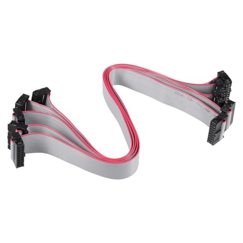 TA-VIGOR 14-poliges IDC-Flachbandkabel, 30 cm, 2,54 mm Abstand, Buchse, 300 V Hochspannung, 5 Stück TA-VIGOR 14-poliges IDC-Flachbandkabel, 30 cm, 2,54 mm Abstand, Buchse, 300 V Hochspannung, 5 Stück von TA-VIGOR