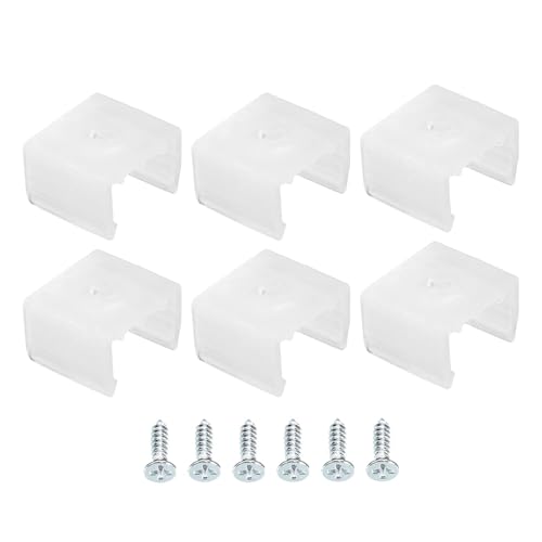 TA-VIGOR 50 Stück wasserdichte LED-Streifen-Befestigungsclips, Halterungshalterung, Befestigungsklemmen, wasserdichter LED-Streifen mit Schrauben, passend für 12–14 mm Silikon-LED-Streifenbeleuchtung TA-VIGOR 50 Stück wasserdichte LED-Streifen-Befestigungsclips, Halterungshalterung, Befestigungsklemmen, wasserdichter LED-Streifen mit Schrauben, passend für 12–14 mm Silikon-LED-Streifenbeleuchtung von TA-VIGOR
