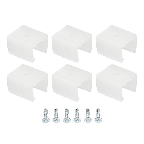 TA-VIGOR 50 Stück wasserdichte LED-Streifen-Befestigungsclips, Halterungshalterung, Befestigungsklemmen, wasserdichter LED-Streifen mit Schrauben, passend für 8–10 mm Silikon-LED-Streifenbeleuchtung TA-VIGOR 50 Stück wasserdichte LED-Streifen-Befestigungsclips, Halterungshalterung, Befestigungsklemmen, wasserdichter LED-Streifen mit Schrauben, passend für 8–10 mm Silikon-LED-Streifenbeleuchtung von TA-VIGOR