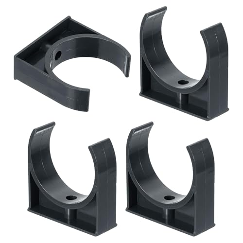 TA-VIGOR 75 mm PVC-Wasserrohrschellen, 4 Stück, U-förmige Schlauchschnallen für 75 mm Außendurchmesser-Rohre, TV-Schalen, Schlauchaufhänger, Unterstützung, Pex-Schlauchschellen, universelle von TA-VIGOR