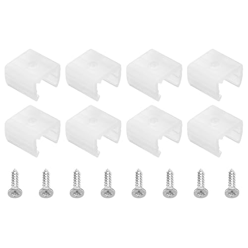 TA-VIGOR 80 Stück LED-Neon-Befestigungsclips, Halterungshalterung, Befestigungsklemmen, wasserdichter LED-Streifen mit Schrauben, passend für 10–12 mm Silikon-LED-Neonstreifen, lichtdurchlässig TA-VIGOR 80 Stück LED-Neon-Befestigungsclips, Halterungshalterung, Befestigungsklemmen, wasserdichter LED-Streifen mit Schrauben, passend für 10–12 mm Silikon-LED-Neonstreifen, lichtdurchlässig von TA-VIGOR