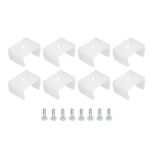 TA-VIGOR 80 Stück wasserdichte LED-Streifen-Befestigungsclips, Halterungshalterung, Befestigungsklemmen, wasserdichter LED-Streifen mit Schrauben, passend für 14–17 mm Silikon-LED-Streifenbeleuchtung TA-VIGOR 80 Stück wasserdichte LED-Streifen-Befestigungsclips, Halterungshalterung, Befestigungsklemmen, wasserdichter LED-Streifen mit Schrauben, passend für 14–17 mm Silikon-LED-Streifenbeleuchtung von TA-VIGOR