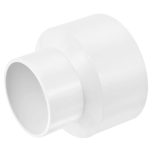 TA-VIGOR PVC-Reduzierkupplung, 110 mm x 75 mm, Rohrverschraubungsadapter, Rohrverschraubung, Rohrverschraubung für Wasserversorgung, 1 Stück, Weiß von TA-VIGOR
