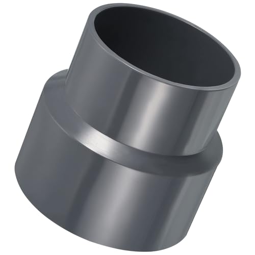 TA-VIGOR PVC-Reduzierkupplung, 110 mm x 90 mm, Rohrverschraubungsadapter, Rohrverschraubung, Rohrverschraubung für Wasserversorgung, 1 Stück, Grau von TA-VIGOR