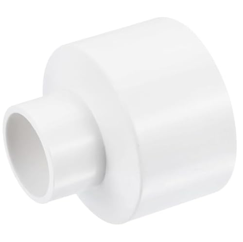 TA-VIGOR PVC-Reduzierkupplung, 63 mm x 32 mm, Rohrverschraubungsadapter, Rohrverschraubung, Rohrverschraubung für Wasserversorgung, 1 Stück, Weiß von TA-VIGOR