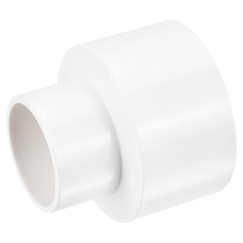 TA-VIGOR PVC-Reduzierkupplung, 63 mm x 40 mm, Rohrverschraubungsadapter, Rohrverschraubung, Rohrverschraubung für Wasserversorgung, 1 Stück, Weiß von TA-VIGOR