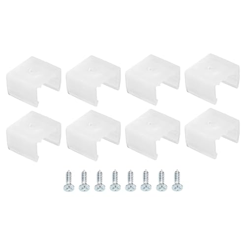 TA-VIGOR Wasserdichte LED-Streifen-Befestigungsclips, Halterungshalterung, Befestigungsklemmen, wasserdichter LED-Streifen mit Schrauben, passend für 12–14 mm Silikon-LED-Lichtstreifen, durchscheinend TA-VIGOR Wasserdichte LED-Streifen-Befestigungsclips, Halterungshalterung, Befestigungsklemmen, wasserdichter LED-Streifen mit Schrauben, passend für 12–14 mm Silikon-LED-Lichtstreifen, durchscheinend von TA-VIGOR