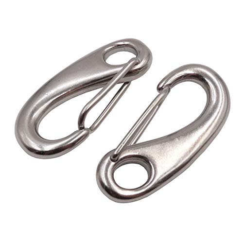 10 Stück 100mm Schnapphaken Edelstahl V4A Inox rostfrei 3 Größen Karabiner Schnapper Öse Auge von TA