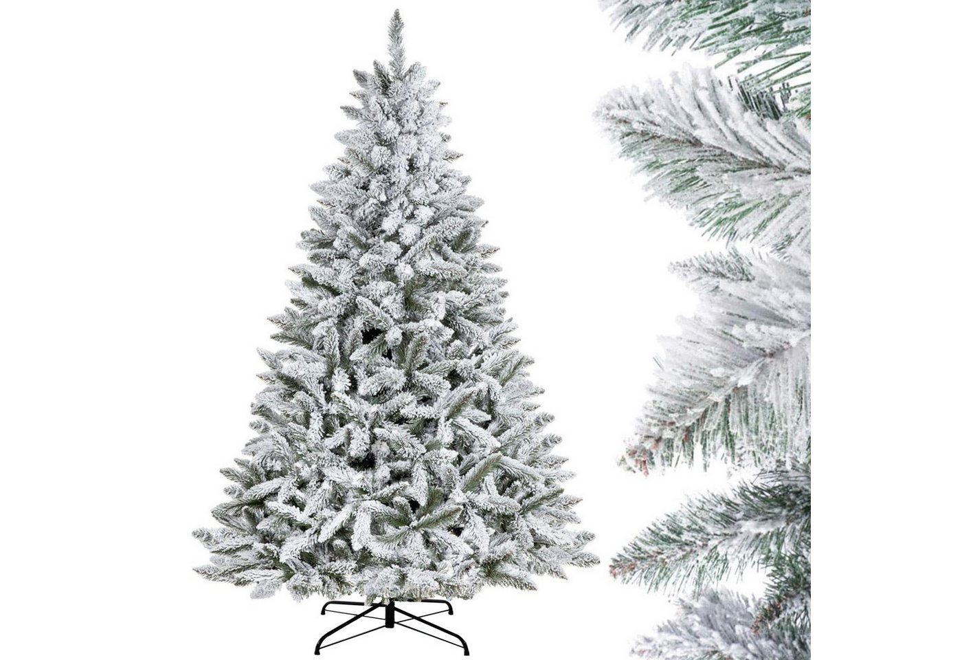 TAB Künstlicher Weihnachtsbaum 180–210 cm, 100 % PVC, mit realistischem Schneeflocken-Effekt, Winterliche Eleganz trifft auf einfache Handhabung. TAB Künstlicher Weihnachtsbaum 180–210 cm, 100 % PVC, mit realistischem Schneeflocken-Effekt, Winterliche Eleganz trifft auf einfache Handhabung. von TAB