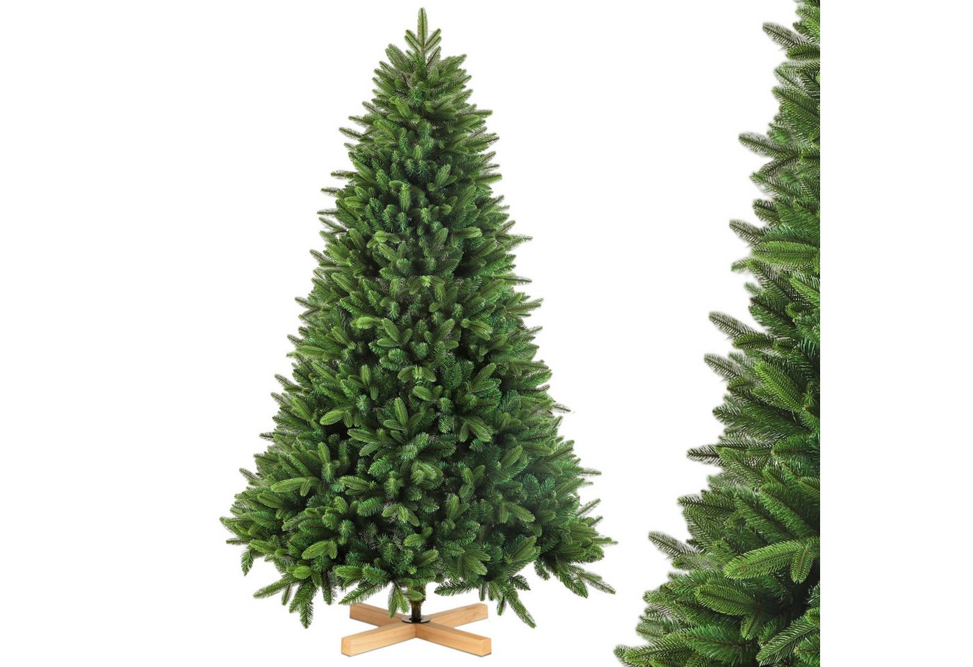 TAB Künstlicher Weihnachtsbaum PVC/PE Tanne mit Kreuz-Holzständer, indoor & outdoor, Kein Geruch mit Umweltverträgliche Materialien TAB Künstlicher Weihnachtsbaum PVC/PE Tanne mit Kreuz-Holzständer, indoor & outdoor, Kein Geruch mit Umweltverträgliche Materialien von TAB