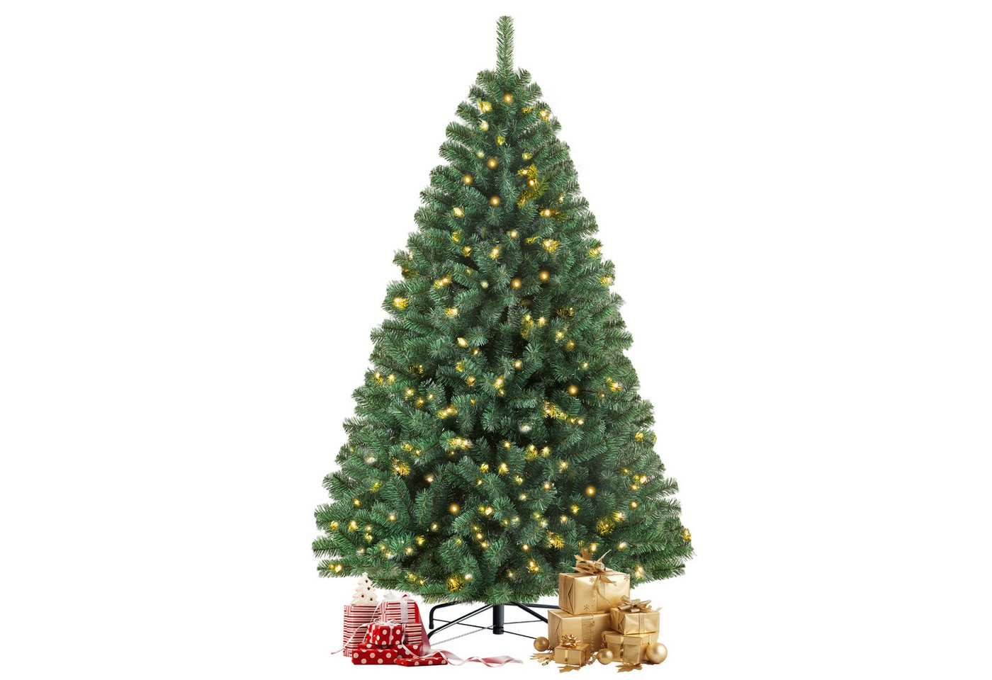TAB Künstlicher Weihnachtsbaum mit realistische PVC-Zweige– in 180 / 210 / 235 cm erhältlich, mit 180Warm-Weißen LED Lichtern, 180 cm mit 1120 Spitzen und Metallständer TAB Künstlicher Weihnachtsbaum mit realistische PVC-Zweige– in 180 / 210 / 235 cm erhältlich, mit 180Warm-Weißen LED Lichtern, 180 cm mit 1120 Spitzen und Metallständer von TAB