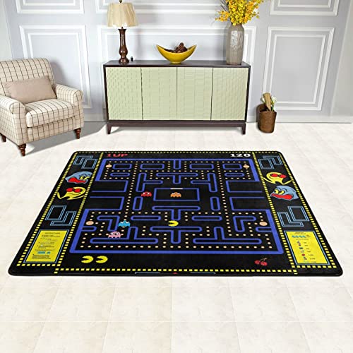 Klassischer Arcade-Spiele-Teppich, Retro-Stil, 90er-Jahre, Arcade-Theater-Stil, beliebter Spielzimmer, für Wohnzimmer, Spielzimmer, Heimdekoration, Teppich, moderner Spaßteppich, 122 x 152 cm Klassischer Arcade-Spiele-Teppich, Retro-Stil, 90er-Jahre, Arcade-Theater-Stil, beliebter Spielzimmer, für Wohnzimmer, Spielzimmer, Heimdekoration, Teppich, moderner Spaßteppich, 122 x 152 cm von TABKER