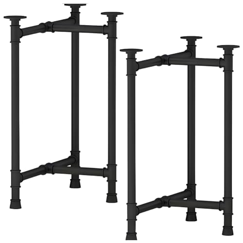 TABODD 2X Tischbeine Metall-Schreibtischbeine, 28-Zoll-Tischbeine Satz Tisch-Kufen DIY Tischfüße Schreibtischbeine Tischkufen Stabil - Outdoor Unterstellböcke Werkstatt Wetterfest, 200kg Last von TABODD