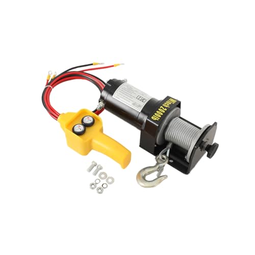 TABODD Elektrische Seilwinde Power Winch Winden-Kit, 2000lbs 24V Elektrische Seilwinde Automatische Bremse für Elektrische Seilwinde zum Abschleppen Seilzug Elektrisch Elektrischer Seilzug Seilzug TABODD Elektrische Seilwinde Power Winch Winden-Kit, 2000lbs 24V Elektrische Seilwinde Automatische Bremse für Elektrische Seilwinde zum Abschleppen Seilzug Elektrisch Elektrischer Seilzug Seilzug von TABODD
