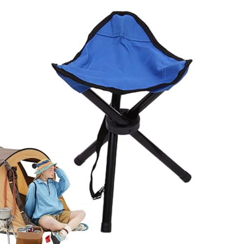 TABSIRAH Faltbarer Campinghocker, kompakter faltbarer Outdoor-Sitz, leichter dreieckiger Stuhl, Wandern, Rucksackreisen, Angeln, zusammenklappbarer Reisesitz für Picknick, Campingausrüstung von TABSIRAH
