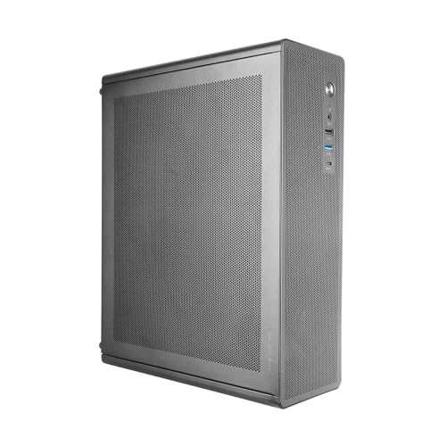 Tacens AEROSLIM500, PC-Gehäuse MicroATX, Staubschutz-Mesh-Panels, TFX-Netzteil 500W, Frontlüfter FDB 90mm, Slim-Minitower kompatibel mit MicroATX und Mini-ITX, USB-C und USB 3.0, Schwarz von TACENS